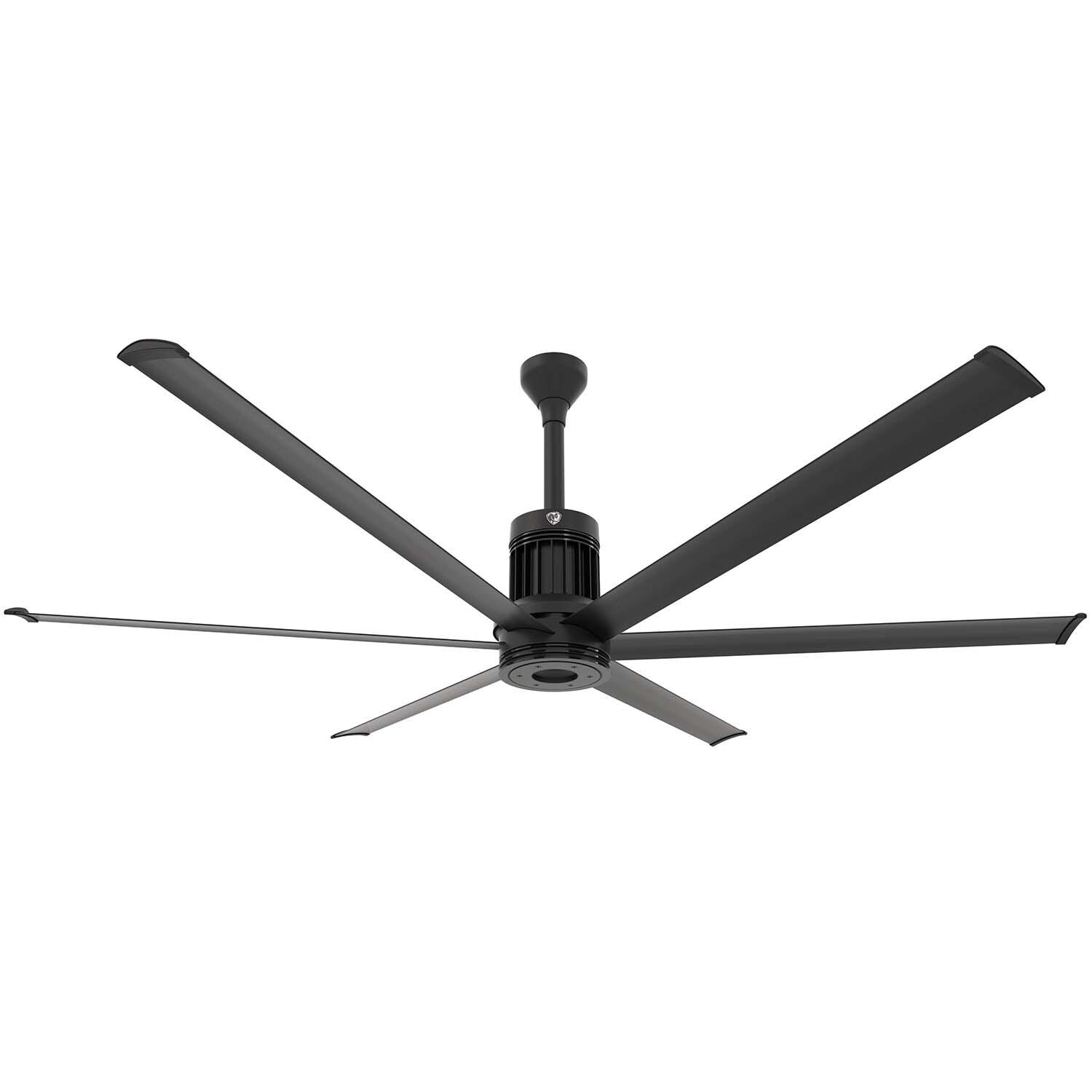 84-Inch i6 Ceiling Fan Universal Mount W/12-Inch Ext Tube Black by Big Ass Fans