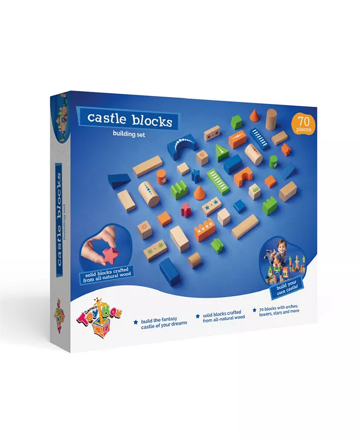 Geoffrey's Toy Box Castle 70 Pieces Blocks Building Set