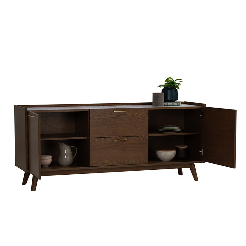 BREDA Sideboard Buffet 160cm - Walnut