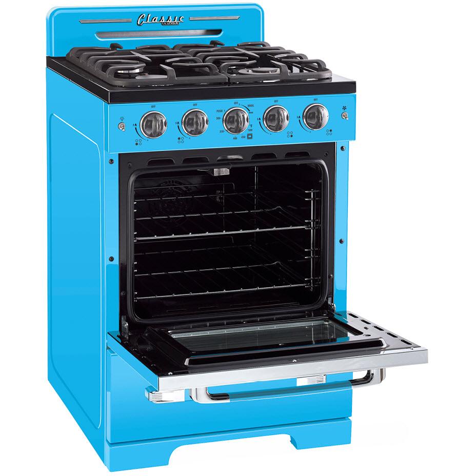 Unique Appliances 24-inch Freestanding Gas Range with Convection Technology UGP-24CR RB