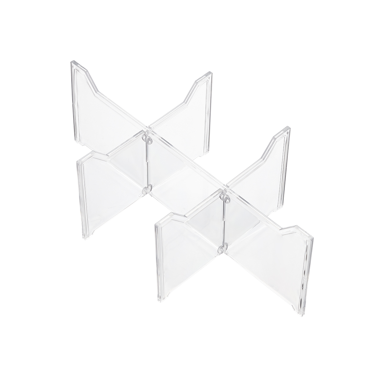 Clear Stackable Shirt amp Accessory Drawer Case of 3