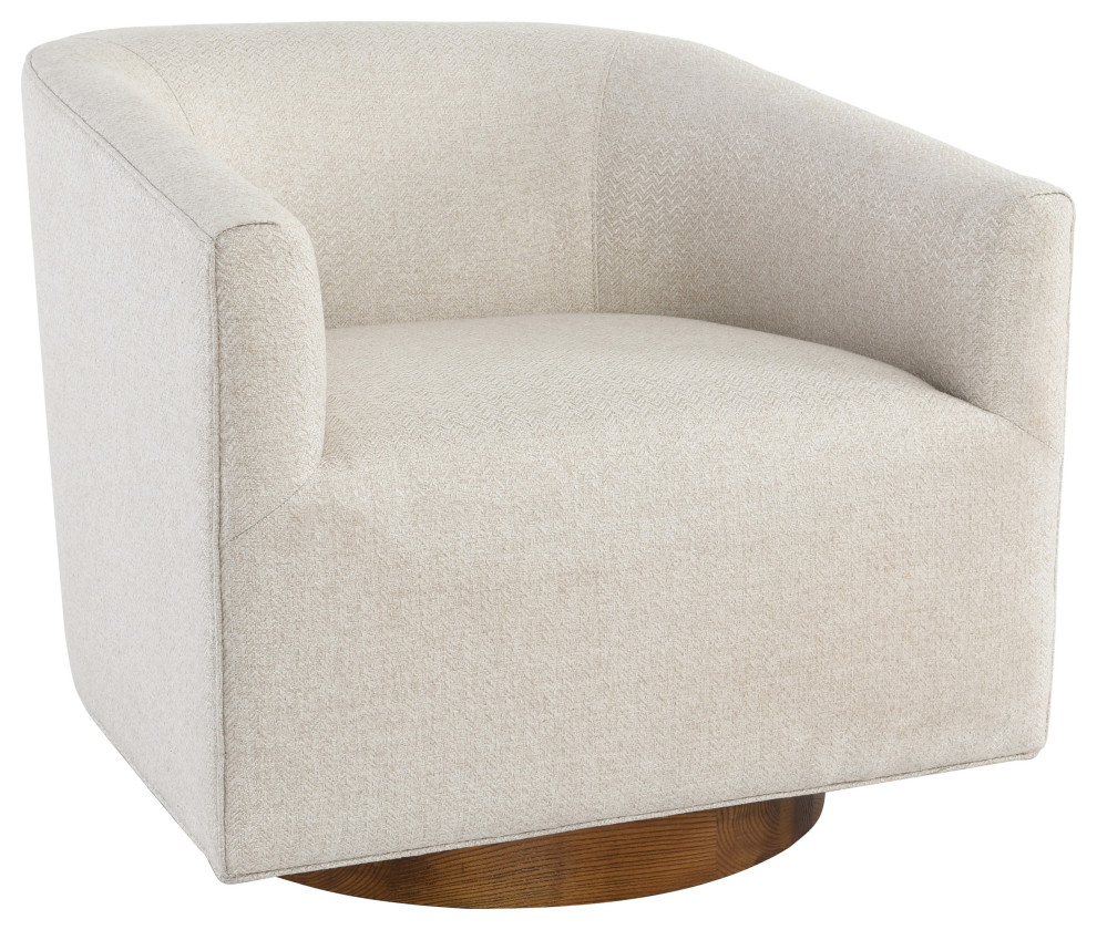 Leonard Swivel Accent Chair by Kosas Home   Transitional   Armchairs And Accent Chairs   by Homesquare  Houzz