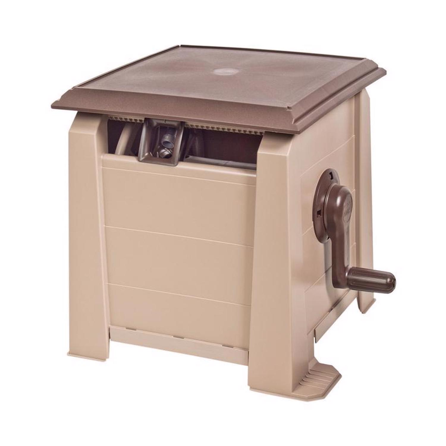 Ames NeverLeak 175 ft. Brown Free Standing Hideaway Hose Reel