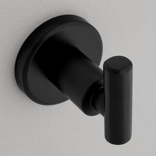 Glacier Bay Menlo Single Robe Hook in Matte Black 20075-0310H