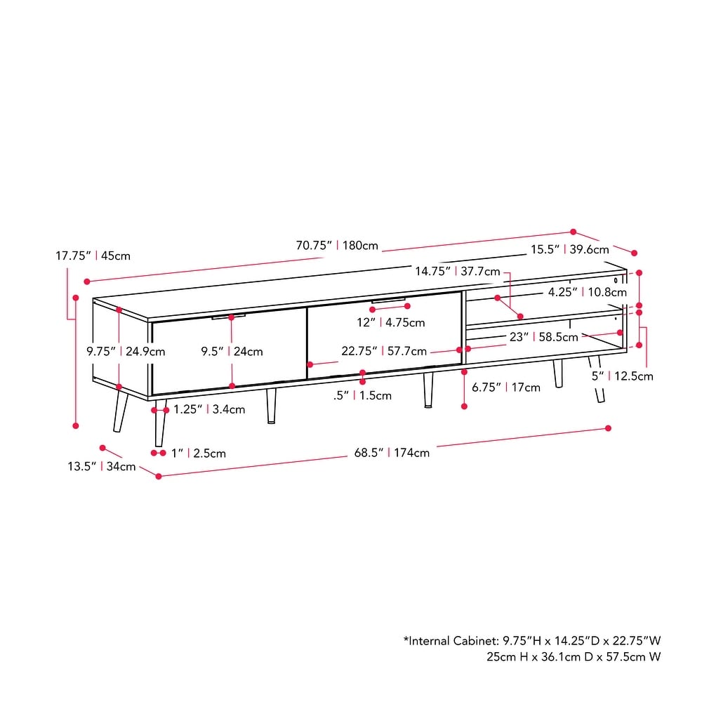 Himari Low Profile TV Stand  TVs up to 85\