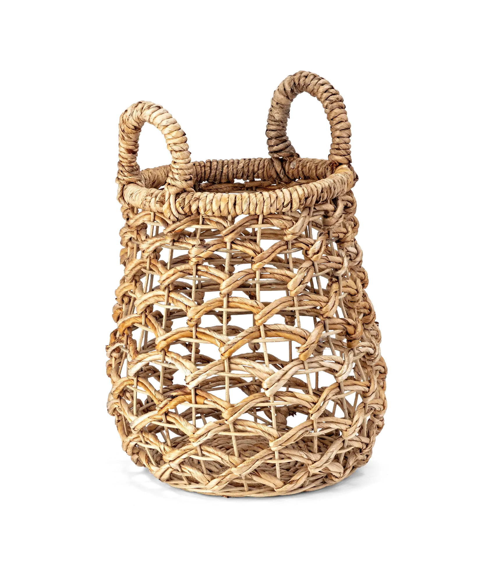 20 Inch Light Brown Banana Leaf Basket - Charlton