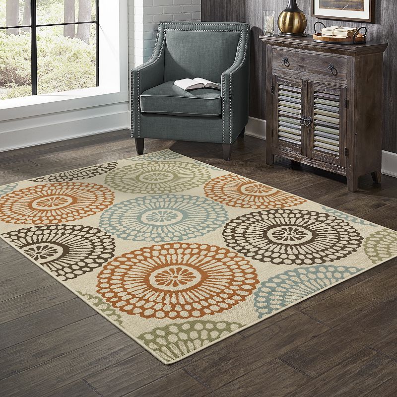 StyleHaven Montgomery Medallion Indoor Outdoor Rug