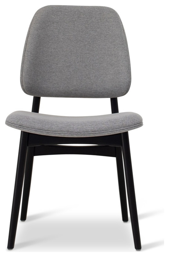 Jordane Side Chair Essence Grey Set Of 2   Midcentury   Dining Chairs   by Rustic Home Furniture Deco  Houzz