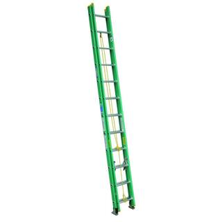 Werner 24 ft. Fiberglass D-Rung Extension Ladder with 225 lb. Load Capacity Type II Duty Rating D5924-2