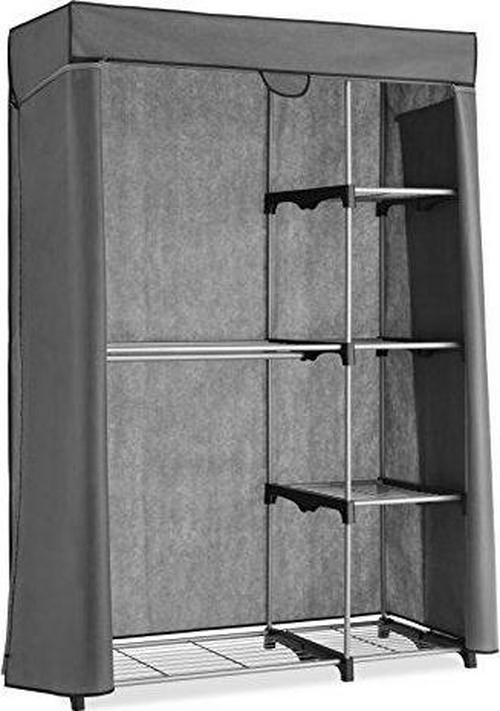 Whitmor Deluxe Utility Closet Organizer 8211 6 Shelves 8211 Metal 8211 Removable Cover  Crowdfused