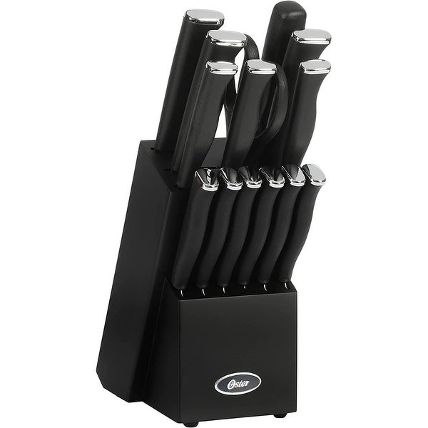 15 Piece Stainless Steel Blade Cutlery Set in Black