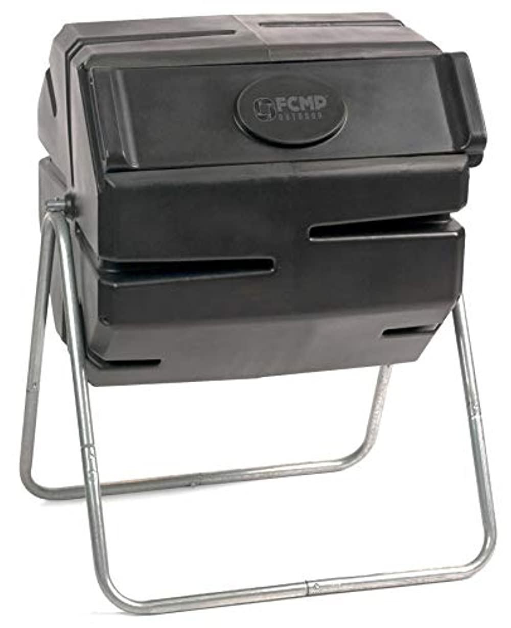 FCMP Outdoor Roto Tumbling Composter, Black