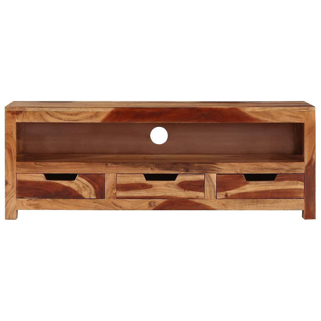 Tv Cabinet 110x30x40 Cm Solid Wood Acacia