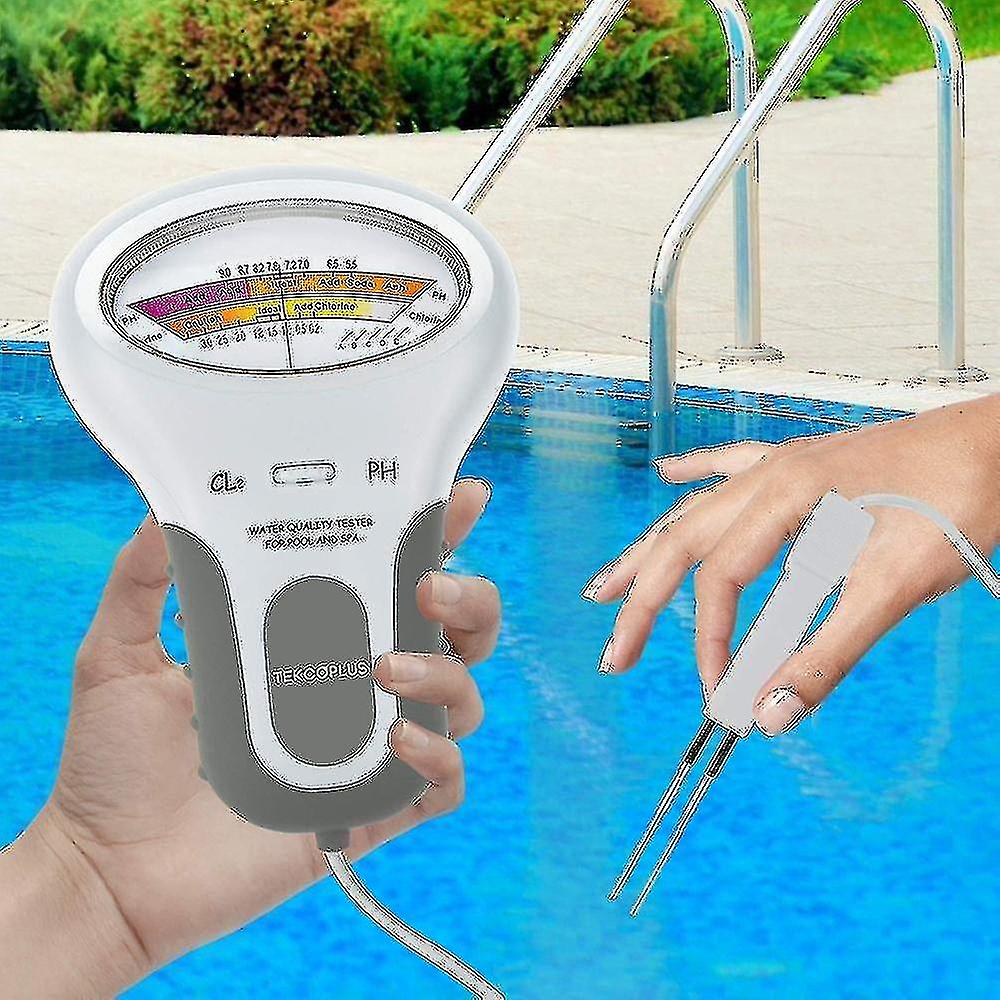 Water Quality Analyzer， Digital Chlorine And Ph Cl2 Tester For Swimming Pools， Spa Water Quality Analyzer With Probe For Home Size Swimming Pools Or S