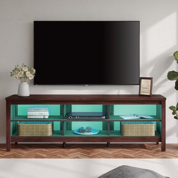 70 Inch TV Stand for 75'' TV， Classic Entertainment Center TV Console