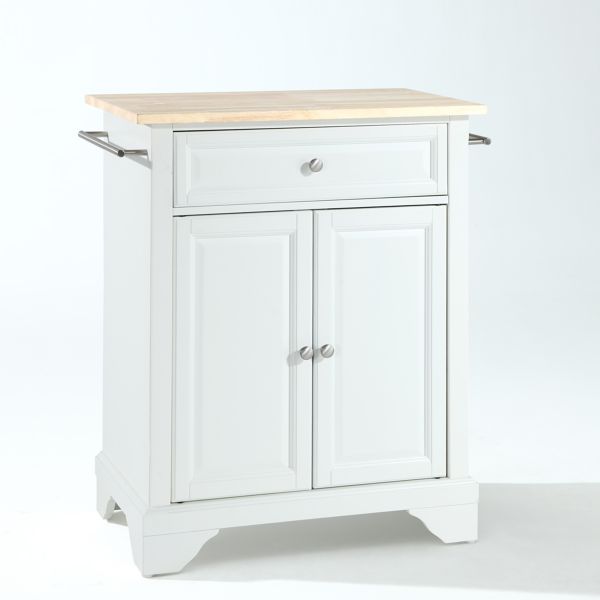 Lafayette Wood Top Portable Kitchen Island/Cart