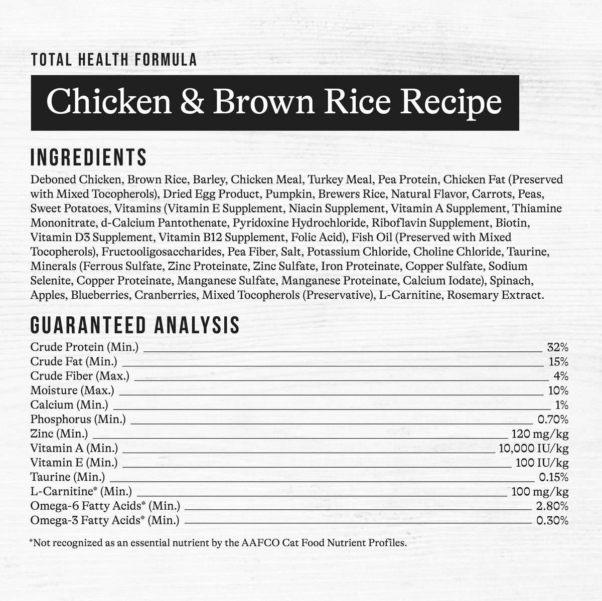 American Journey Sensitive Stomach Total Health Formula Chicken and Brown Rice Recipe Dry Cat Food， 15lb bag