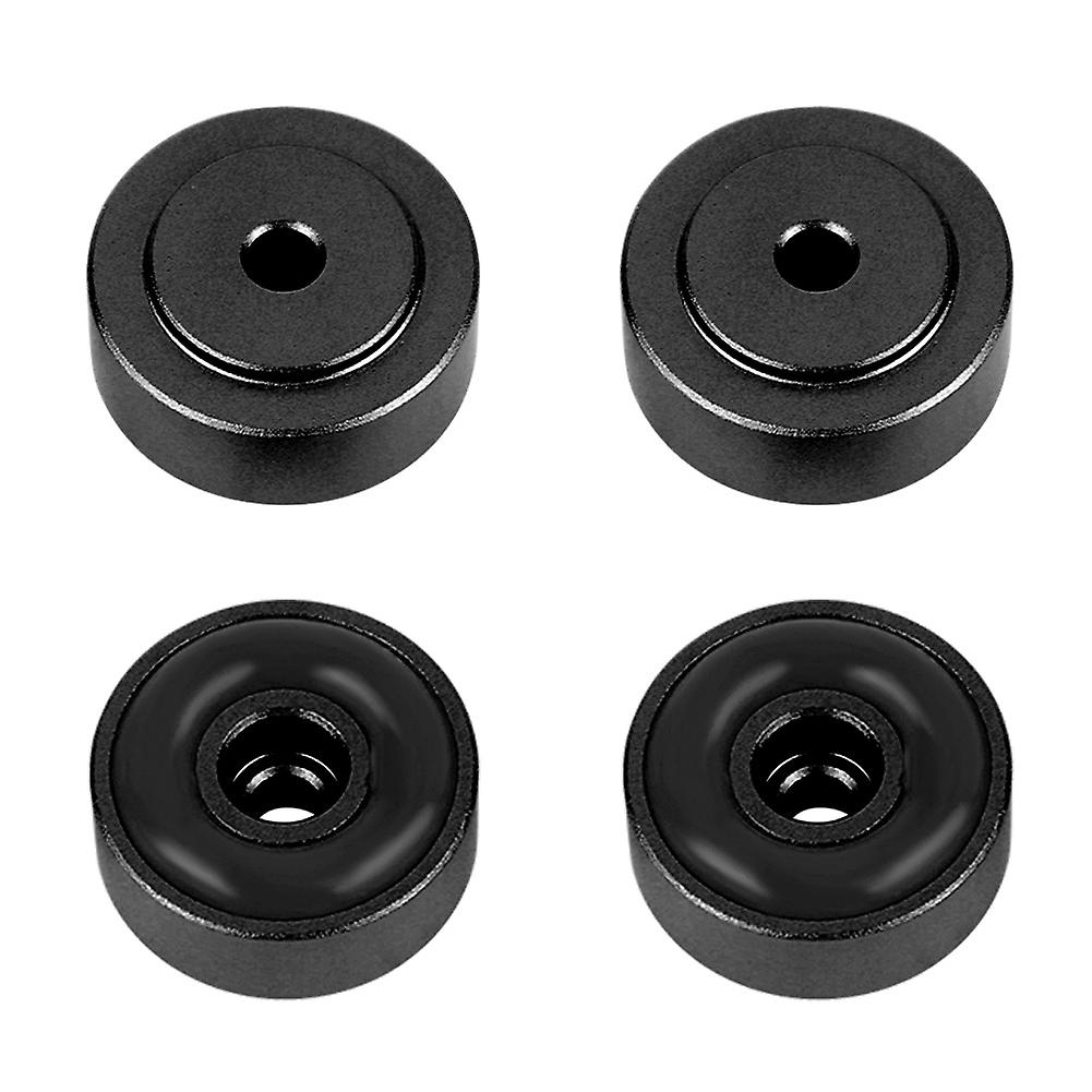 4pcs 20*8mm Aluminum Alloy Amplifier Feet Shock Absorber Amplifier Pads Feet Black