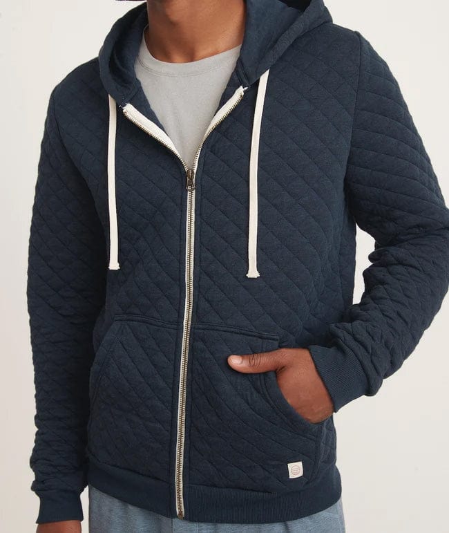 Marine Layer Corbet Quilted Full Zip Hoodie