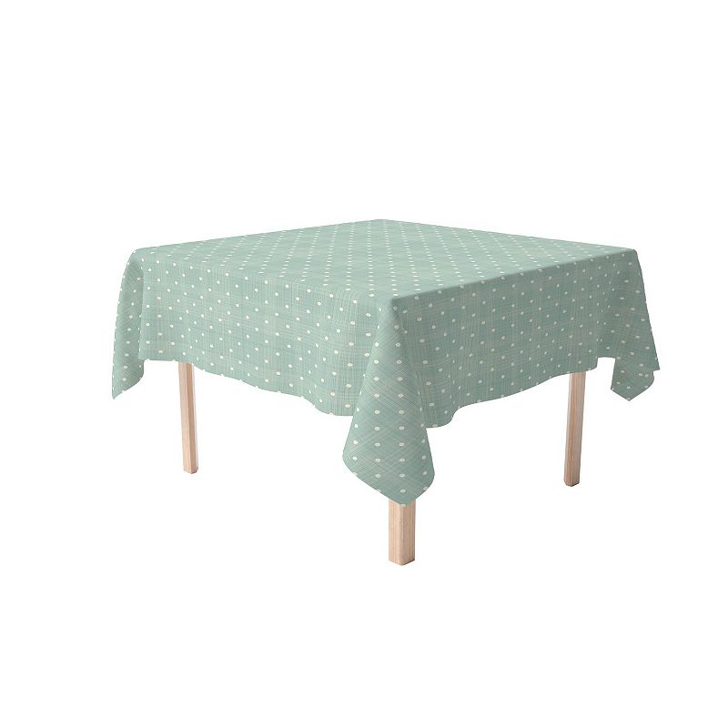 Square Tablecloth， 100% Polyester， 70x70， Textured Dots