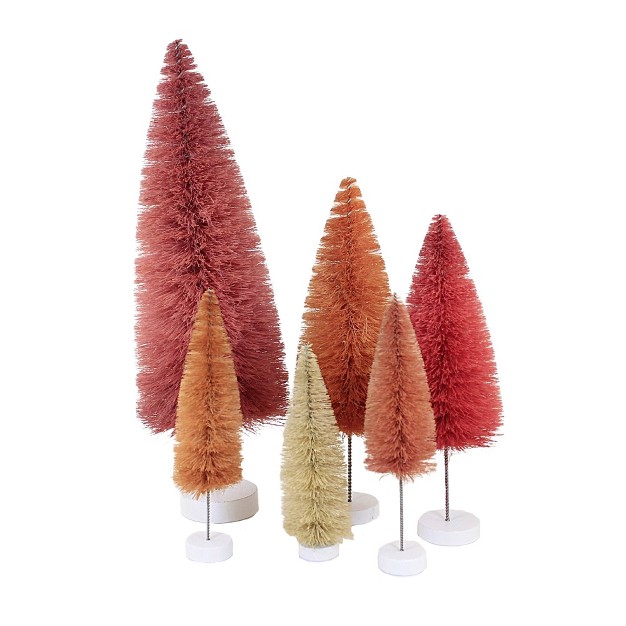 Christmas Rainbow Tree Pink Set 6 Cody Foster Decorative Figurines