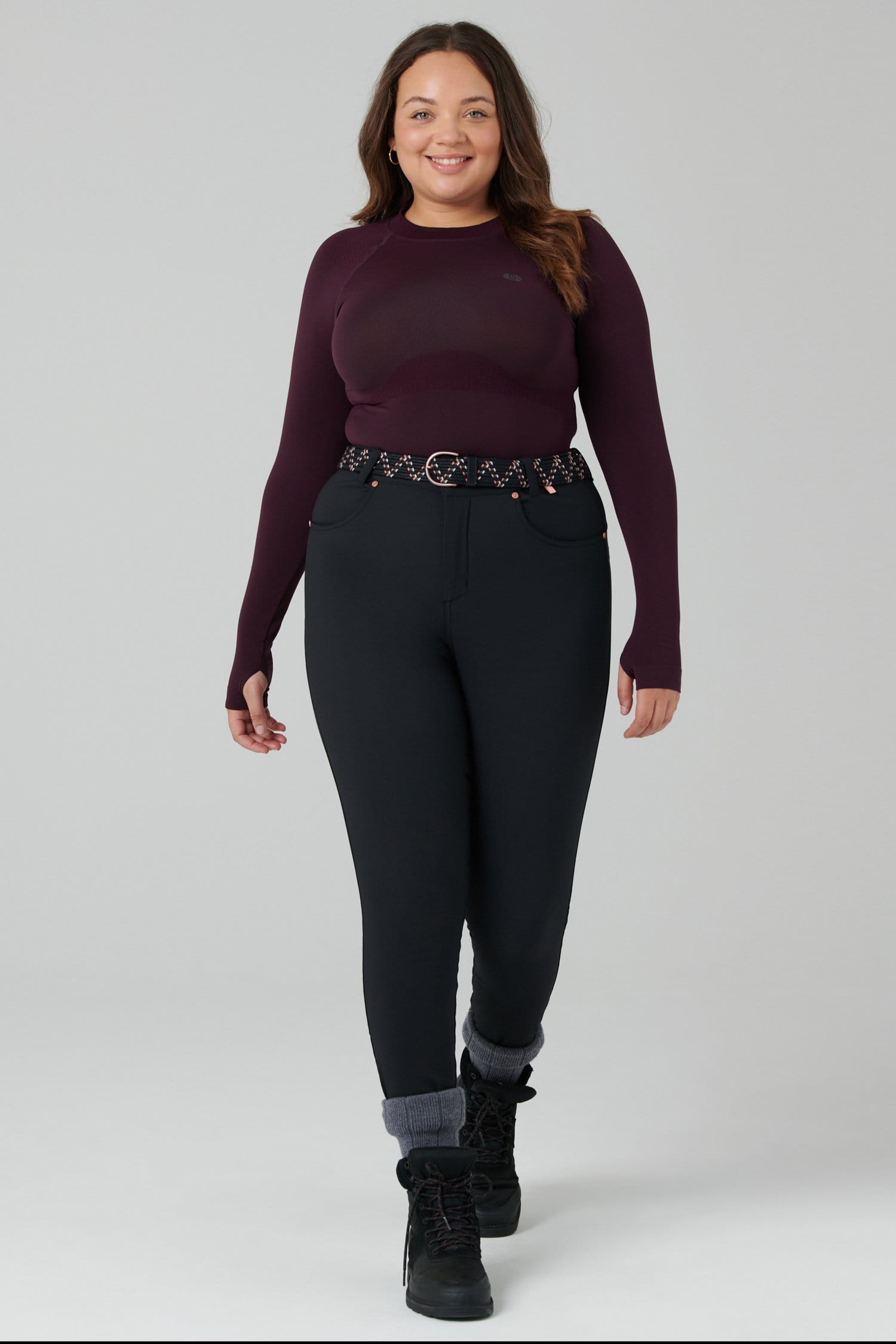 Thermal Skinny Outdoor Trousers - Black