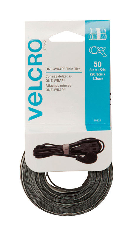 VELCRO REUSABLE TIES50CT