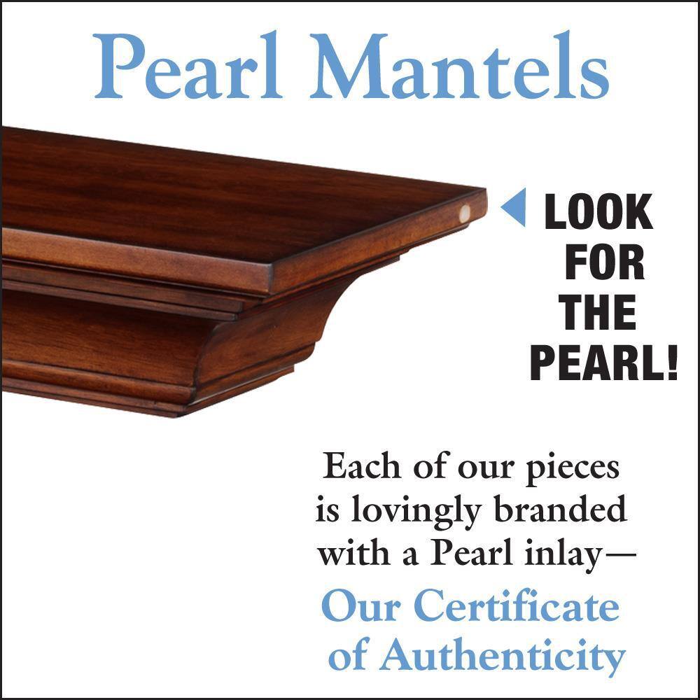 Pearl Mantels 6 ft. Antique Cap-Shelf Mantel RPS7241890D