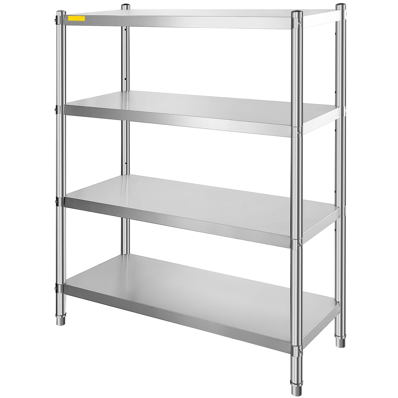 BENTISM 46.8x18.5 inch Stainless Steel Shelf Heavy Duty Shelf 4 Tire Rack Kitchen Shelf Storage