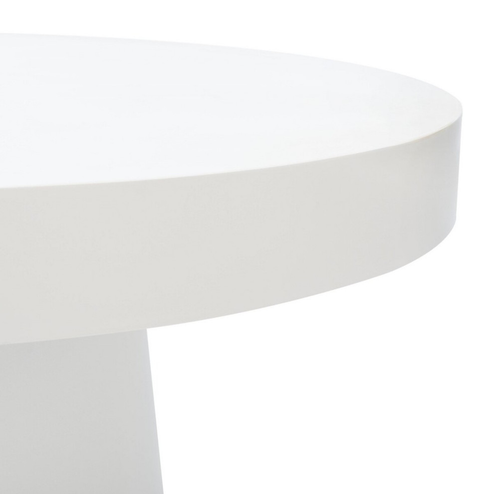 Ria Paper Mache Coffee Table White   Transitional   Coffee Tables   by Peachtree Fine Furniture  Houzz