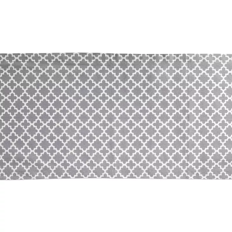 72 Gray Lattice Table Runner