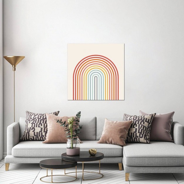 Minimalistic Rainbow By Show Me Mars Unframed Wall Canvas Icanvas