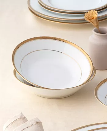 Noritake Charlotta Gold 12 Pc Dinnerware Set