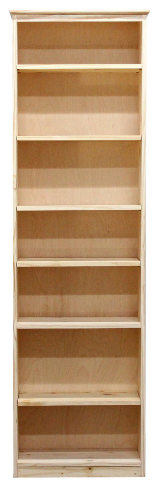 York Bookcase  11_x25x84  Pine Wood   Transitional   Bookcases   by Gothic Furniture  Houzz