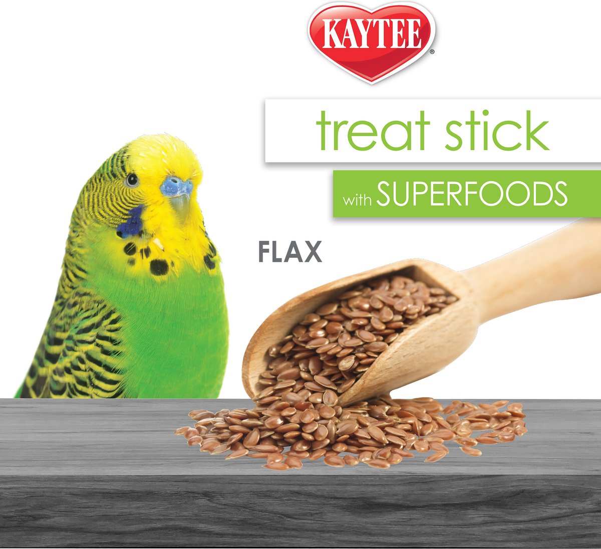 Kaytee Avian Superfood Treat Stick Flax Bird Treat， 5.5-oz bag