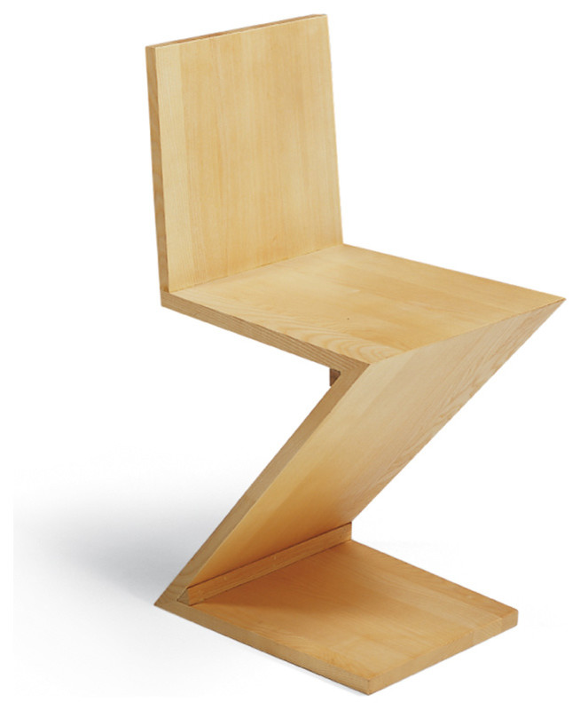 Gerrit Thomas Rietveld Zig Zag Chair   Contemporary   Dining Chairs   by Malik Gallery Collection  Houzz