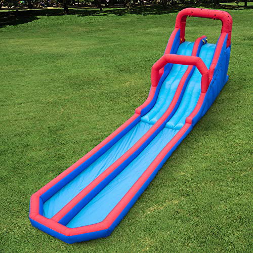 Sunny & Fun Inflatable Water Slide & Blow up Pool, Kids Water Park for Backyard