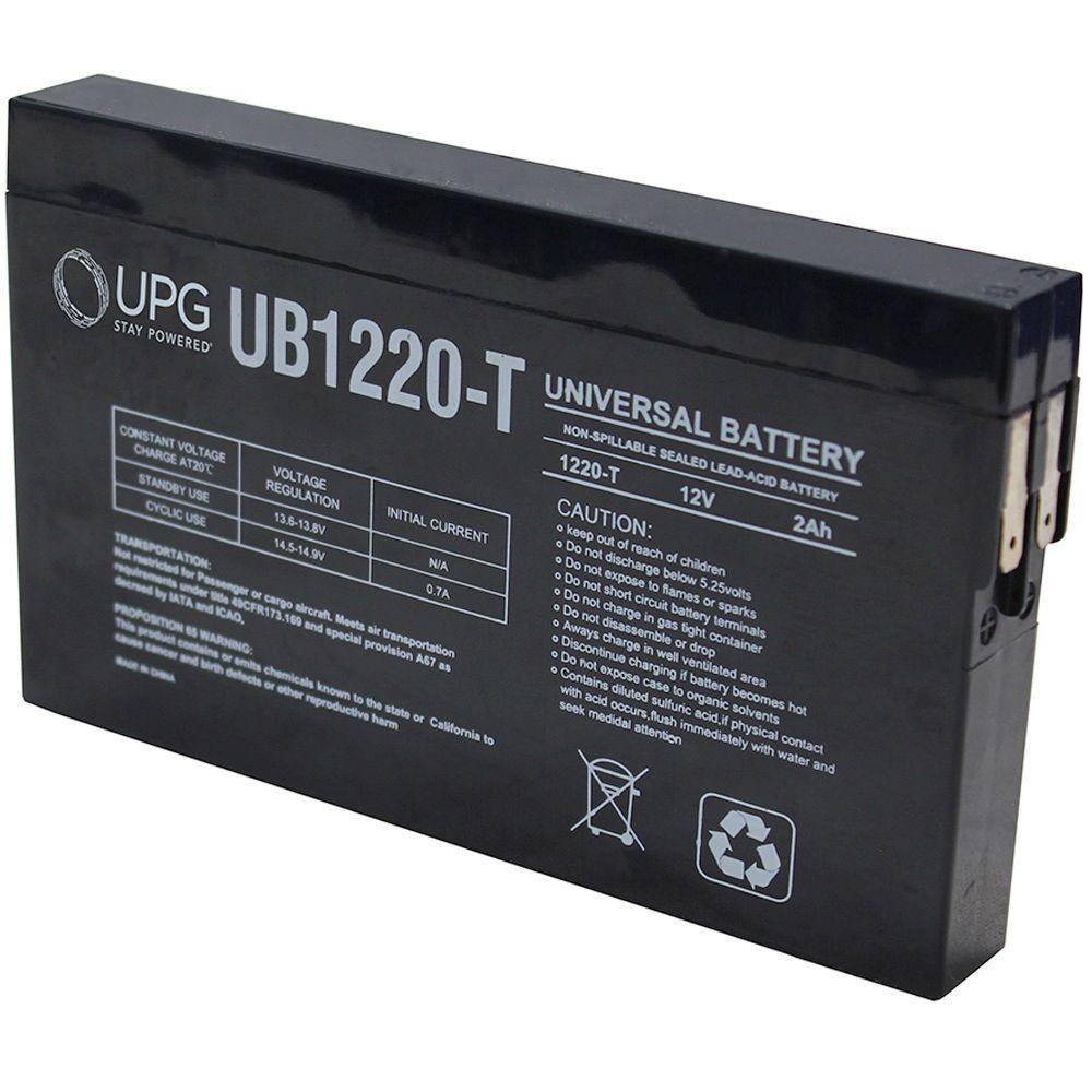 UPG 12-Volt 2 Ah ST Terminal Sealed Lead Acid (SLA) AGM Rechargeable Battery UB1220-T