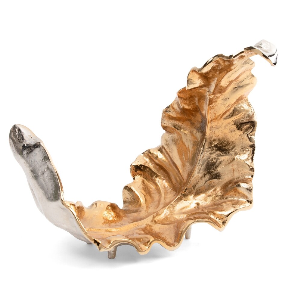 Willow Medium Two toned Sculptural Leaf I