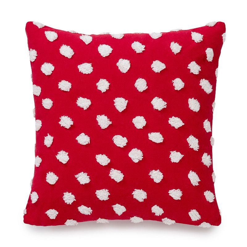 Martha Stewart Chenilla Dot Decorative Pillow