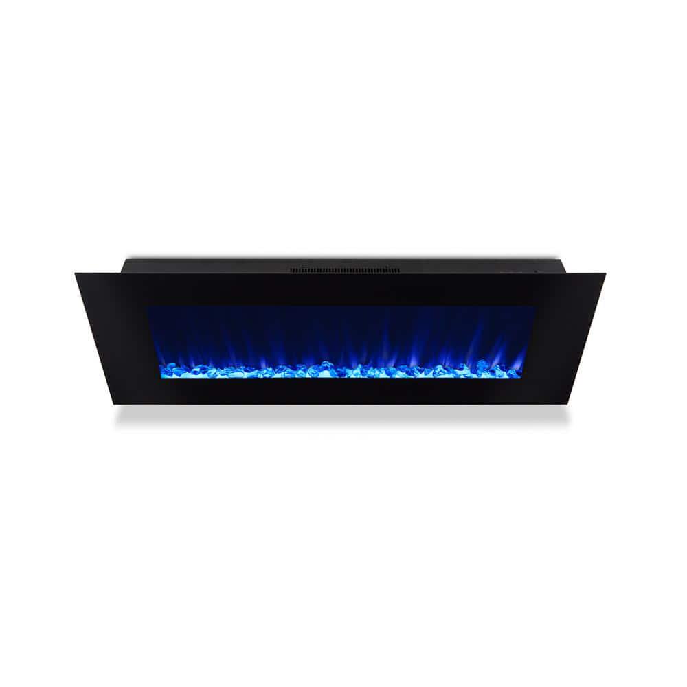 Real Flame DiNatale 50 in WallMount Electric Fireplace in Black