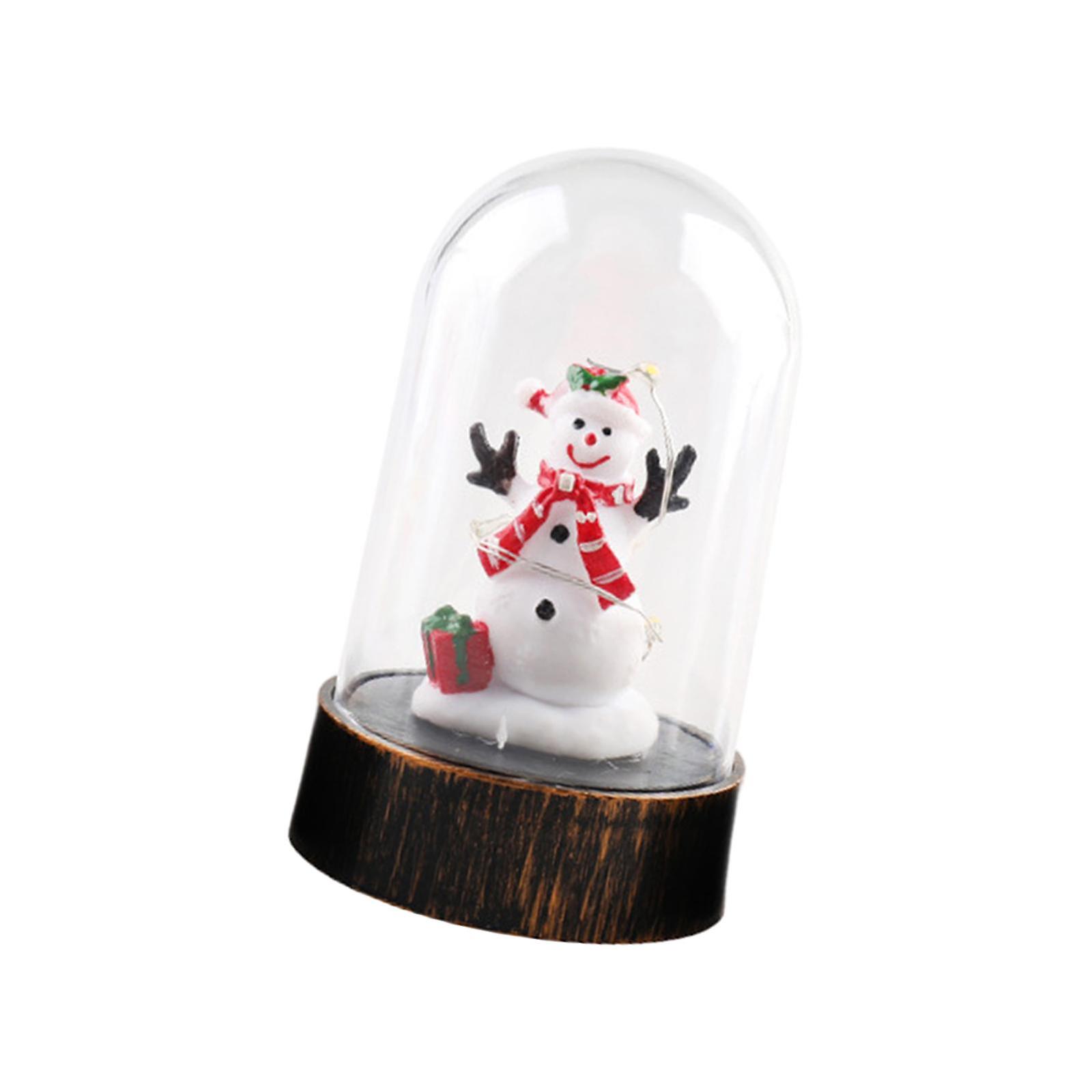 Christmas Dome With Led Night Light Desk Lamp For Christmas Living Room Snowman