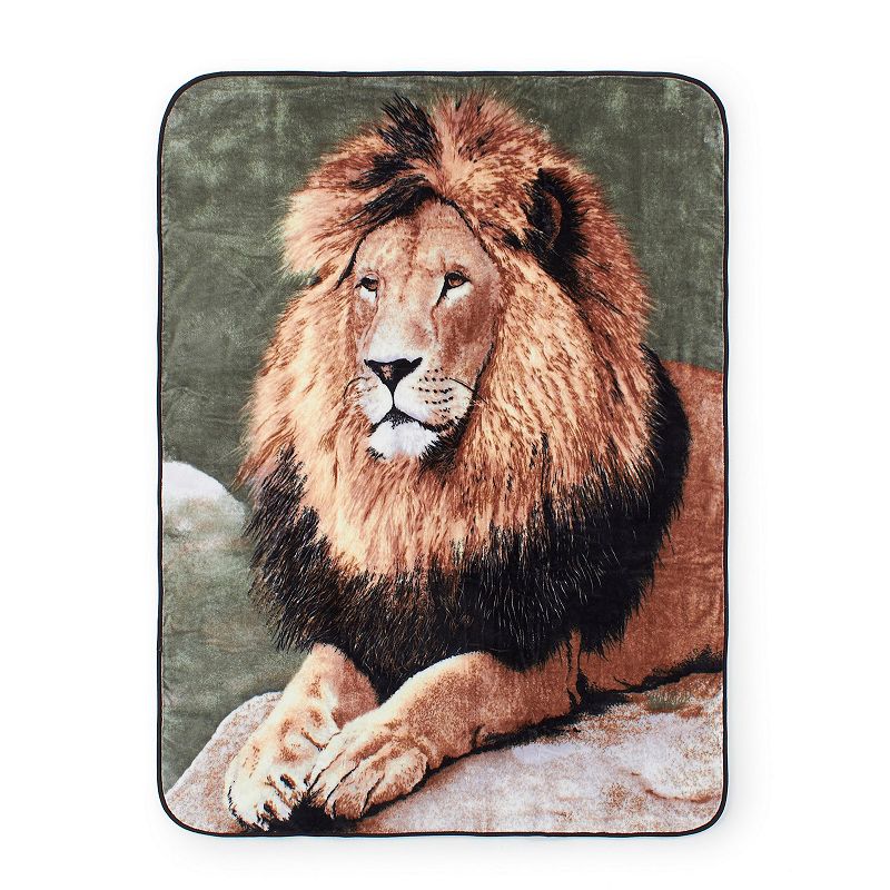 Shavel Home Lion High Pile Oversized Luxury Throw