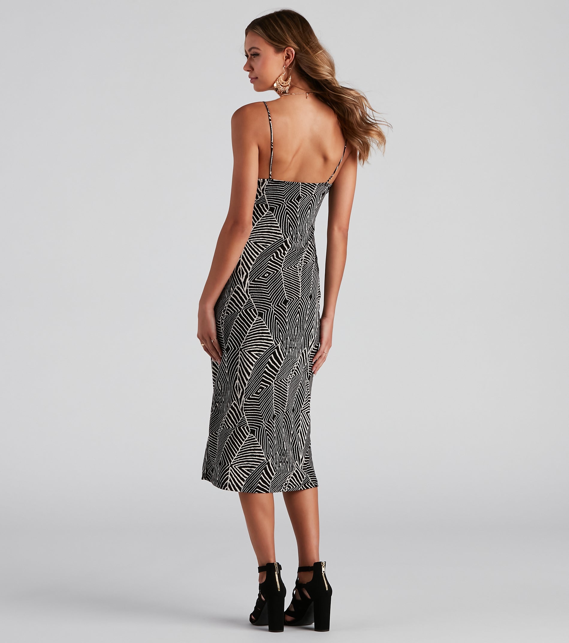 Call of The Wild Midi Slit Dress