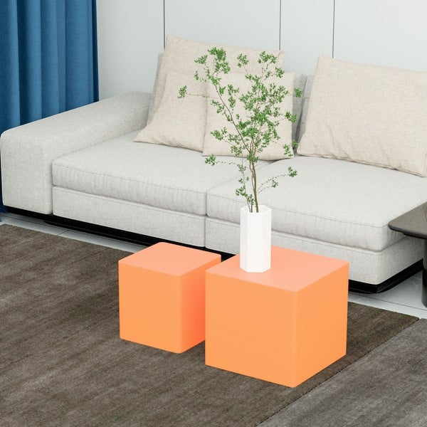 Set of 2 MDF End Table/Side Table for Living Room， Office， Bedroom