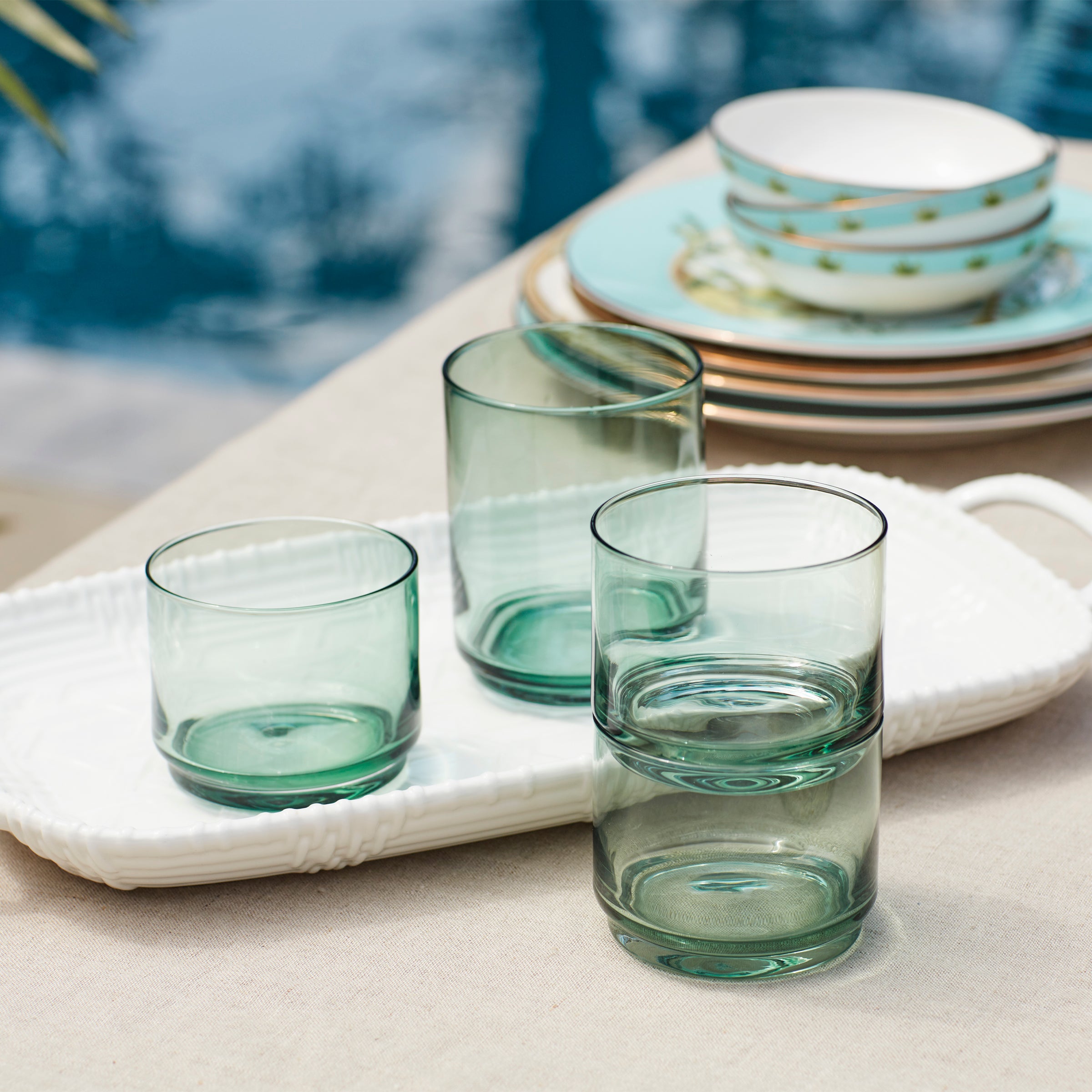 Tuscany Classics Stackable 4-Piece Short Glasses