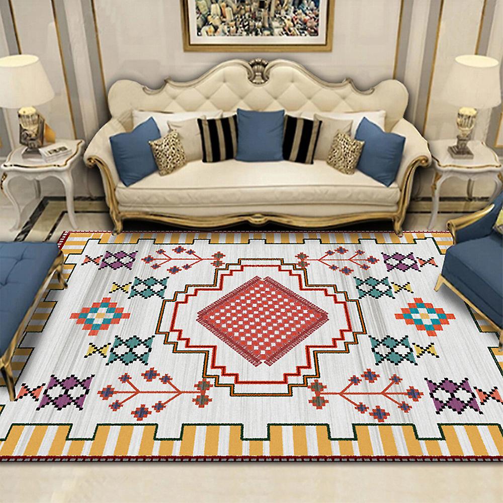 Born Pretty Modern Minimalist Style Living Room Carpet Home Geometric Floor Crystal Velvet Printing Floor Mat Bedroom Bedside Carpet