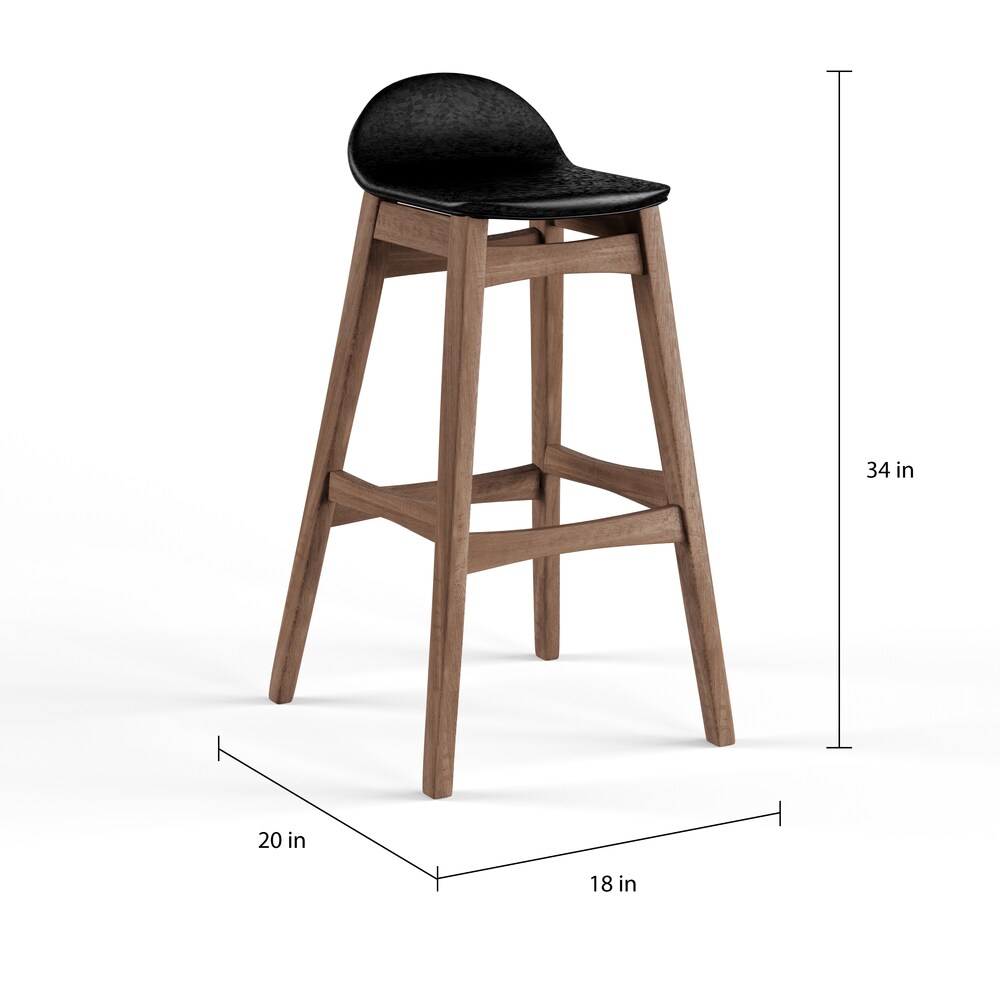 Simple Living Axel Mid century Modern 30 inch Bar Stool (Set of 2)