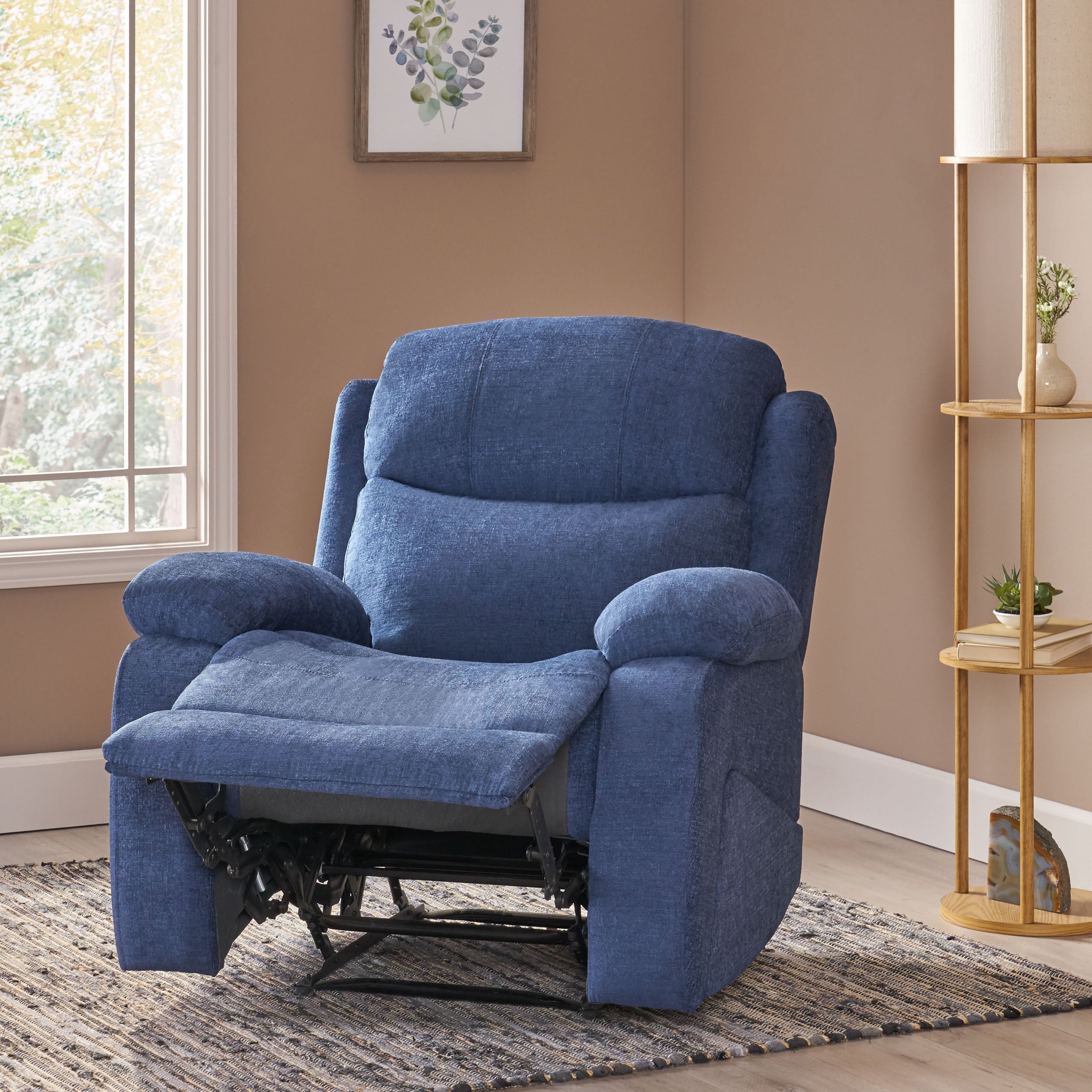 Cuthbert Contemporary Pillow Tufted Massage Recliner