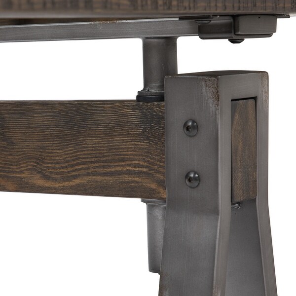 Medici Console Table in Charcoal Brown